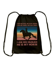 i am his eyes Drawstring Bag tile
