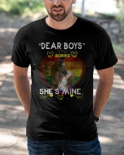 Dear boys: Sorry She's mine Classic T-Shirt apparel-classic-tshirt-lifestyle-front-50