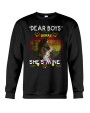 Dear boys: Sorry She's mine Crewneck Sweatshirt tile