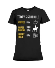 Todays Schedule Premium Fit Ladies Tee tile