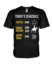 Todays Schedule V-Neck T-Shirt tile
