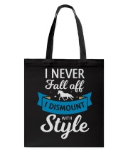 I Never Fall Off Tote Bag tile