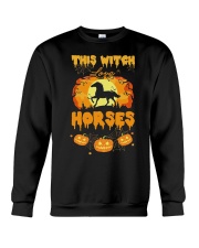 This Witch Love Horses Crewneck Sweatshirt thumbnail