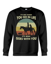it's not where you go in life Crewneck Sweatshirt tile