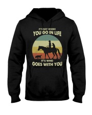 it's not where you go in life Hooded Sweatshirt tile