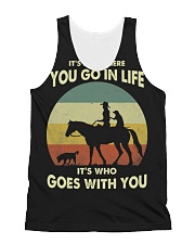it's not where you go in life All-Over Unisex Tank tile