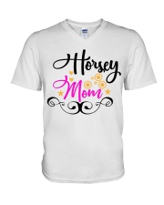 Horsey Mom V-Neck T-Shirt tile