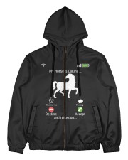 Horsing Shirt For Horse Lovers Men's All Over Print Full Zip Hoodie tile