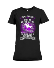 Dare Me Or Even Defy Me Premium Fit Ladies Tee tile