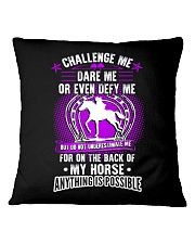 Dare Me Or Even Defy Me Square Pillowcase tile