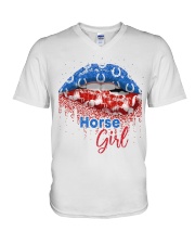 Horse Girl V-Neck T-Shirt tile