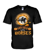 Witches With Horses V-Neck T-Shirt thumbnail