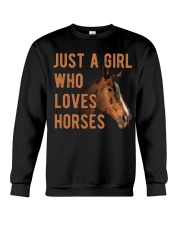 Just A Girl Who Loves Horses Crewneck Sweatshirt tile