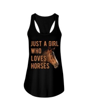 Just A Girl Who Loves Horses Ladies Flowy Tank tile