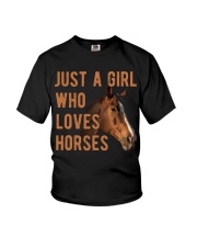 Just A Girl Who Loves Horses Youth T-Shirt tile