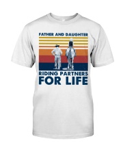 Father And Daughter Riding Partners For Life Classic T-Shirt thumbnail