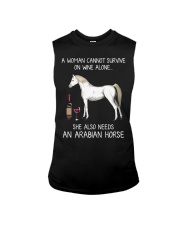 A Woman Cannot Survive On Wine Alone Sleeveless Tee tile