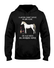 A Woman Cannot Survive On Wine Alone Hooded Sweatshirt tile