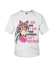 I Am Who I Am Your Approval Isnt Needed Youth T-Shirt tile