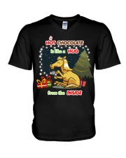 Hot Chocolate Is Like A Hug From The Inside V-Neck T-Shirt tile