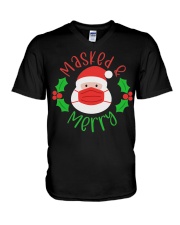 Masked and Merry V-Neck T-Shirt tile
