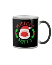 Masked and Merry Color Changing Mug tile