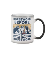 Horsework Before Color Changing Mug tile