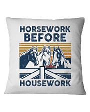 Horsework Before Square Pillowcase tile