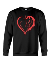 Heart Life Is Better With Horses Crewneck Sweatshirt tile