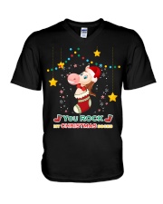 You Rock My Christmas Socks V-Neck T-Shirt tile