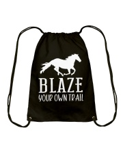 Blaze Your Own Trail Drawstring Bag tile