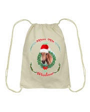Meet Me Under Under The Mistletoe Drawstring Bag tile