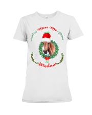 Meet Me Under Under The Mistletoe Premium Fit Ladies Tee tile