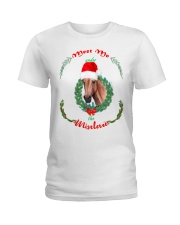 Meet Me Under Under The Mistletoe Ladies T-Shirt front