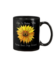 Life Is Better With Horses And Dogs Around Mug tile