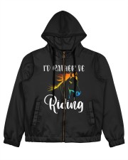 Horse Saddle Pony Hooves Zoo Farm Collection Women's All Over Print Full Zip Hoodie tile