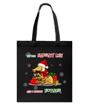 On The Naughty List Tote Bag tile
