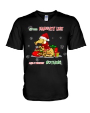 On The Naughty List V-Neck T-Shirt tile