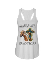 I Believe In God Ladies Flowy Tank tile