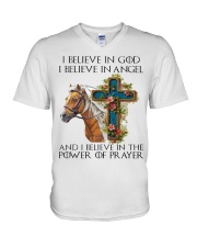 I Believe In God V-Neck T-Shirt tile