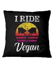 I Ride Vegan Square Pillowcase tile