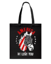 America We Love You Tote Bag tile