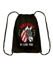 America We Love You Drawstring Bag tile