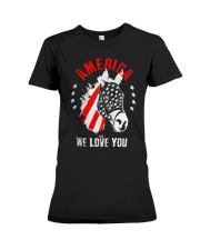 America We Love You Premium Fit Ladies Tee tile