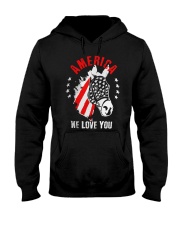 America We Love You Hooded Sweatshirt tile