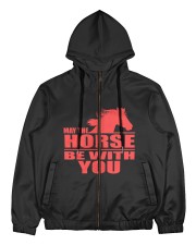 Horsing Shirt For Horse Lovers Men's All Over Print Full Zip Hoodie tile