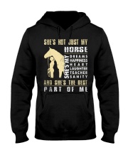 Shes Not Just My Horse Hooded Sweatshirt tile