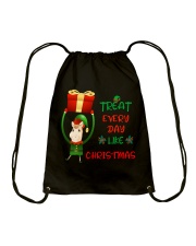 Treat Every Day Like Christmas Drawstring Bag tile