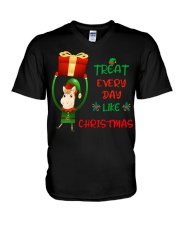 Treat Every Day Like Christmas V-Neck T-Shirt tile