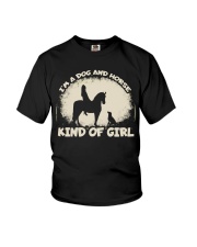 Im A Dog And Horse Kind Of Girl Youth T-Shirt tile